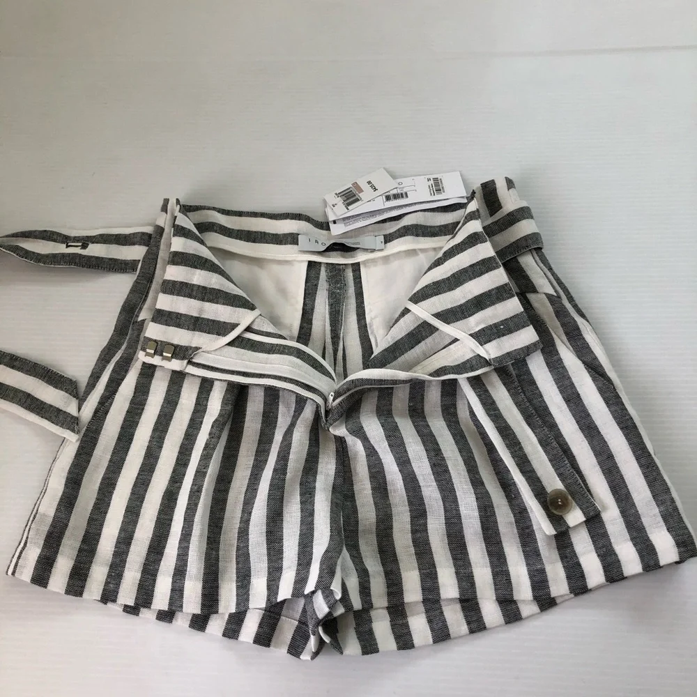IRO NWT Lular High Waist Linen Shorts, 10 (42) - Picture 5 of 13